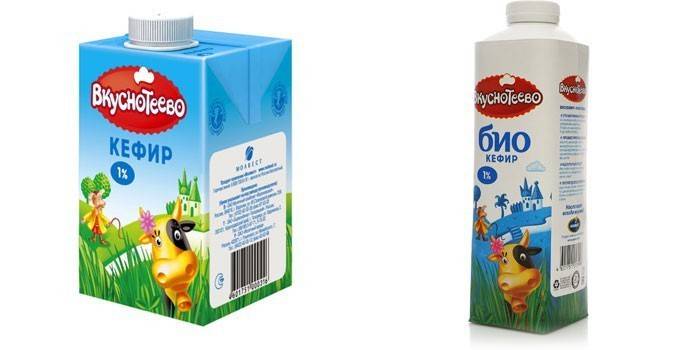 Produkto fermentuotas pienas biokefir Vkusnoteevo