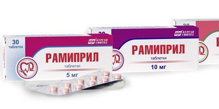 Ramipril tabletleri