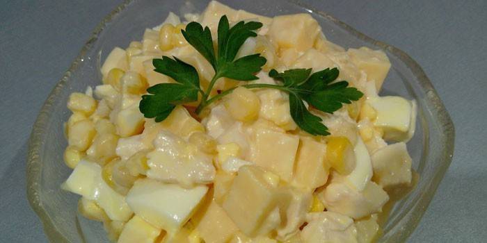 Poulet à l'ananas et au maïs