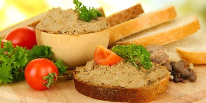 Sandvitx amb paté de fetge