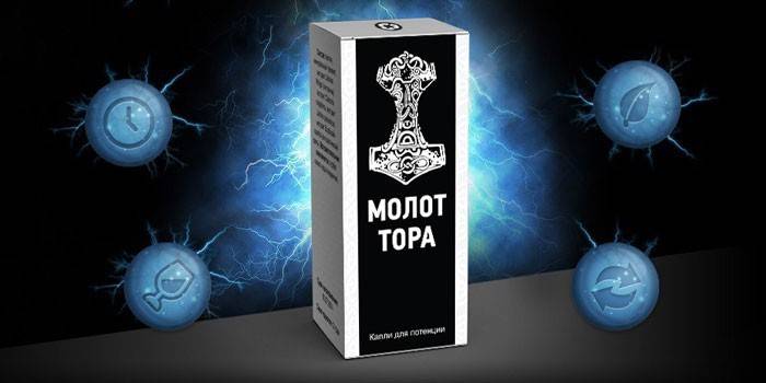 Lašai „Thor“ plaktuko pakuotėje