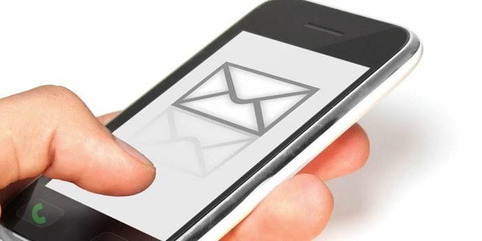 Levél ikonra a smartphone