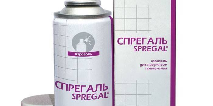 Spregal em aerossol