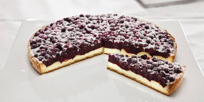 Gefrorene Blaubeertarte