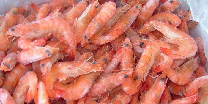 Camarones congelados