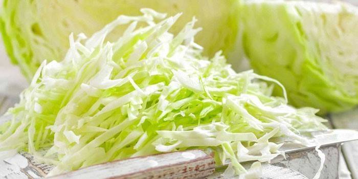 Cavolo bianco tagliuzzato