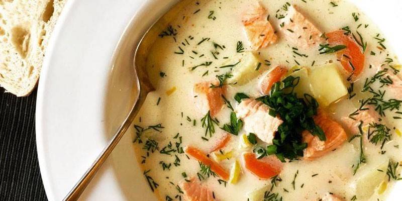 Sopa de peix finlandesa amb tomàquet