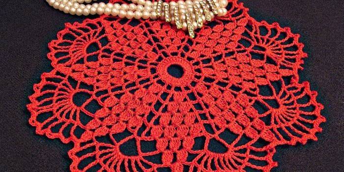Openwork dệt khăn ăn