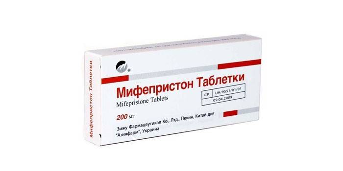 Mifepristone tabletės