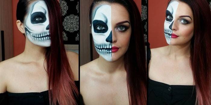 Crâne de maquillage