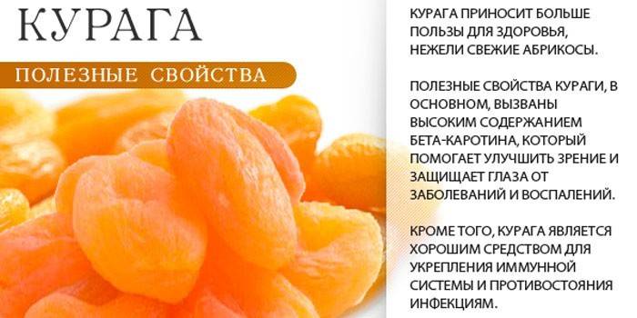 Kuivattujen aprikoosien parantavat ominaisuudet