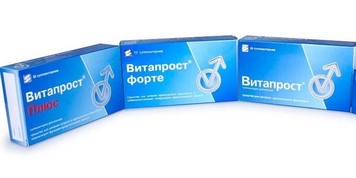 Vitaprost-valmisteet pakkauksissa