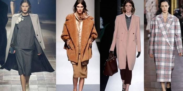 Chicas con abrigos de moda.