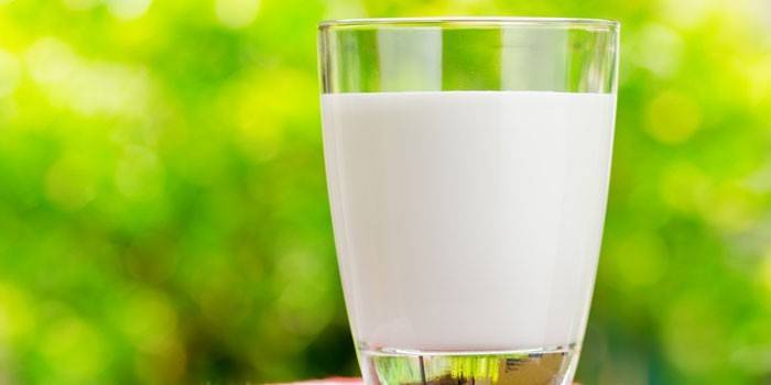 Verre de kéfir