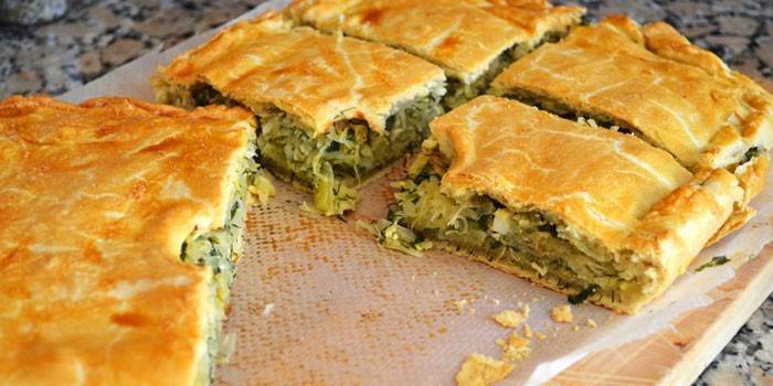 Blätterteig-Kohl-Torte