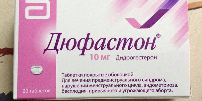 Duphaston-Tabletten in der Packung
