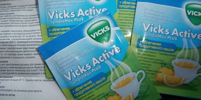 Pó Vicks Asset em saquinho