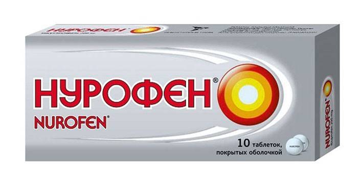 Nurofen nuskausminamųjų pakuotė