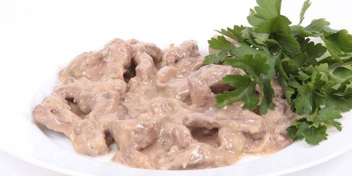 Beef Stroganoff mit Gemüse