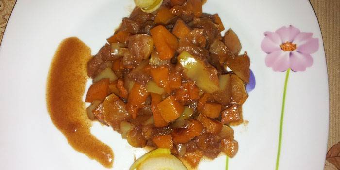 Kürbis-Apfel-Eintopf