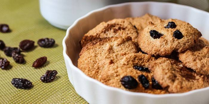Galletas de avena y pasas caseras