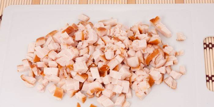Ức gà hun khói