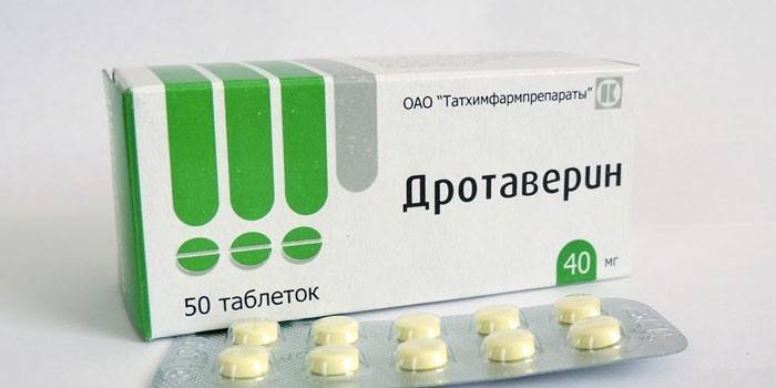 แท็บเล็ต Drotaverin ต่อแพ็ค