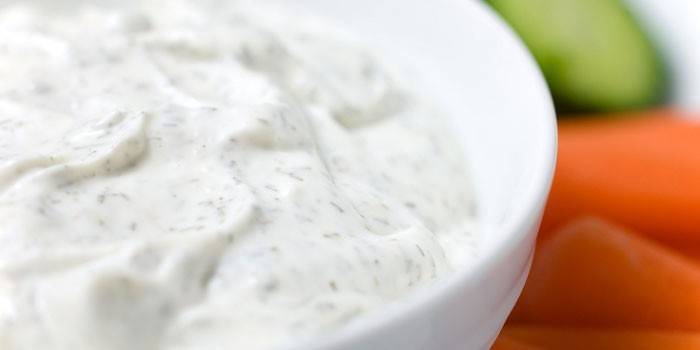Molho branco com endro para shawarma