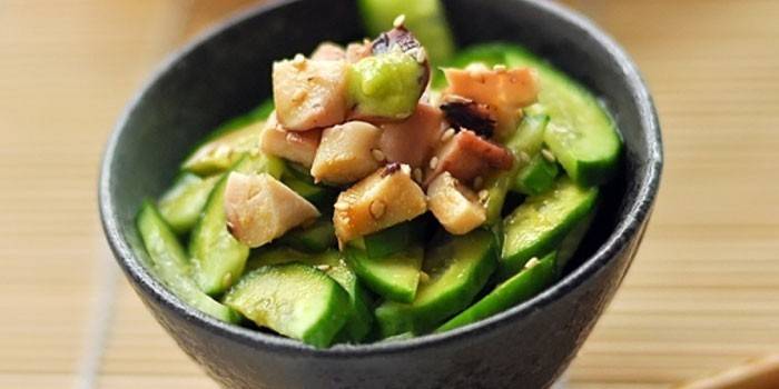 Ensalada de Wasabi y Pepino