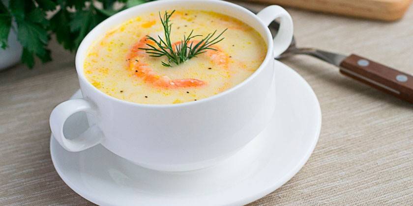 Sopa De Purê De Queijo