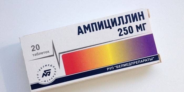 Ampicilino tabletės