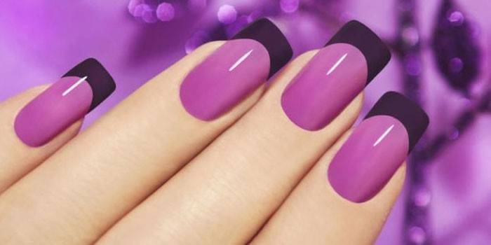 Manicura Francesa Lila Viola