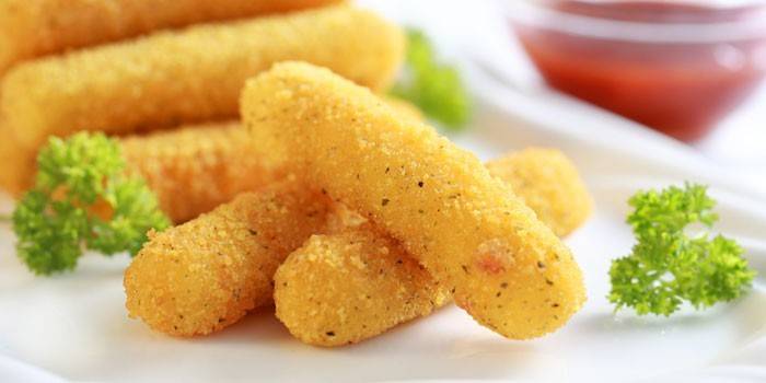 Bâtonnets de fromage rôti