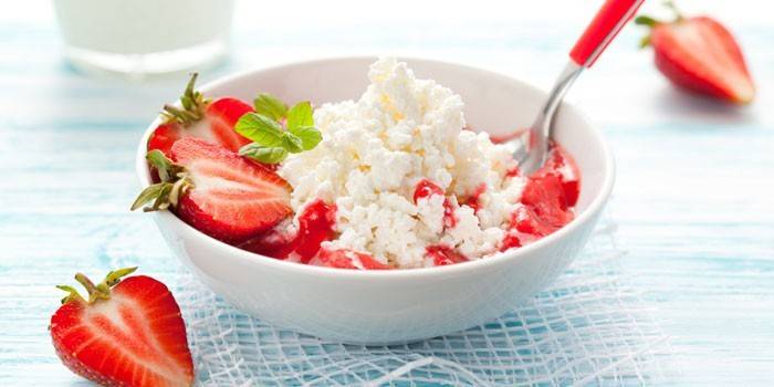 Ricotta con fragole