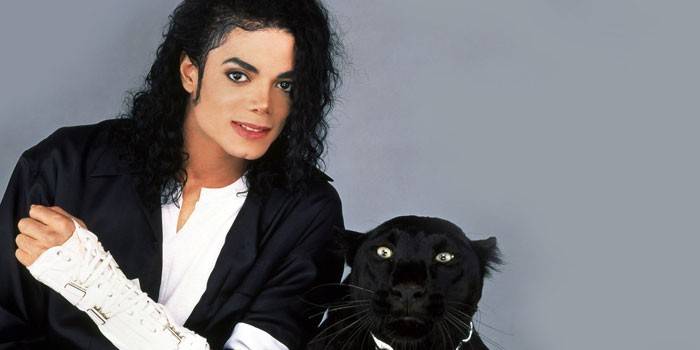 Michael Jackson cu o panteră