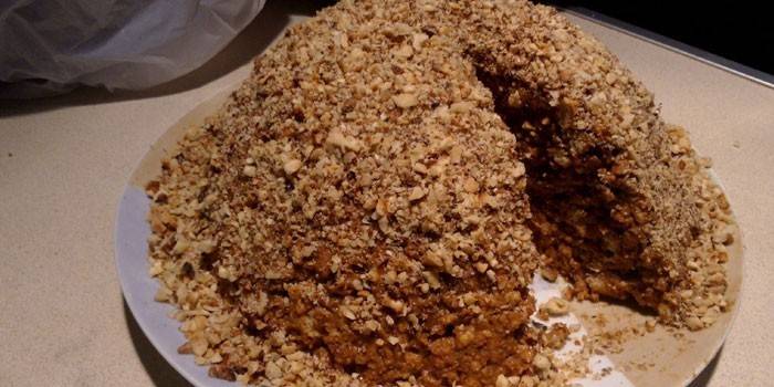 Kūka ar iebiezinātu pienu un Anthill cepumiem