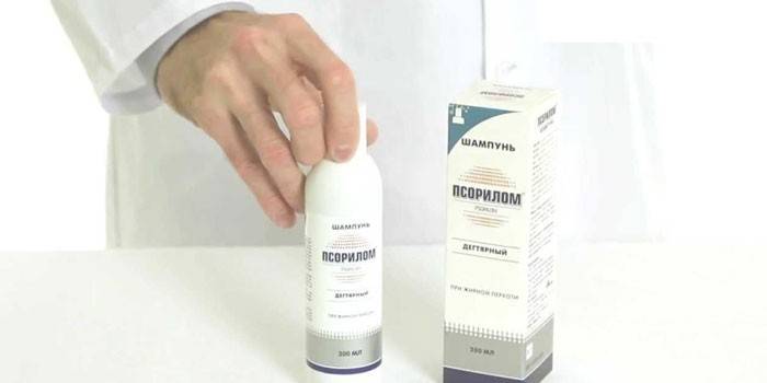 Shampoo Psoril na embalagem