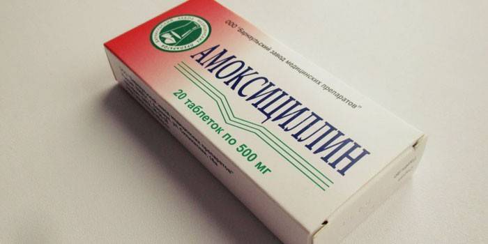Compresse di amoxicillina per confezione