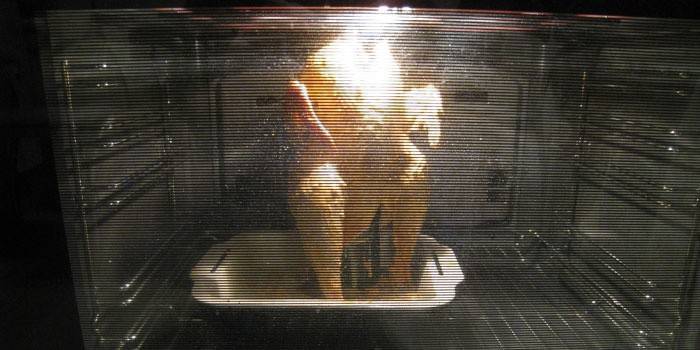 Frango De Garrafa De Forno