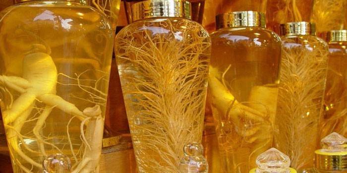 Ginseng gyökér tinktúra az erekben