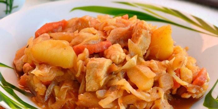 Với thịt gà