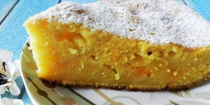 Pastel de calabaza con manzanas