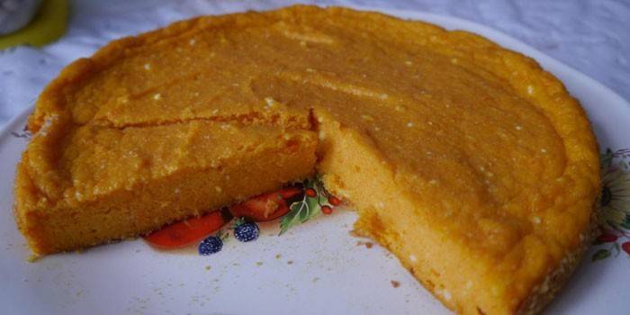 Casseruola di cagliata di carote