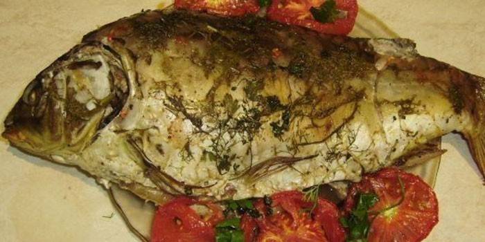 Entero al horno