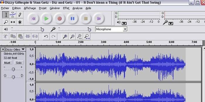 Janela portátil Audacity