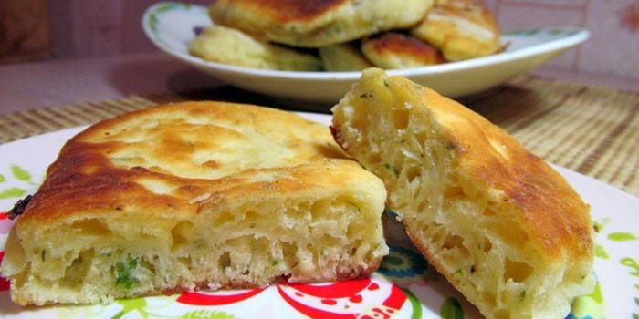 Tortillas với rau xanh