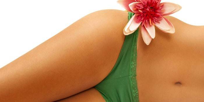 Menina, com, um, flor