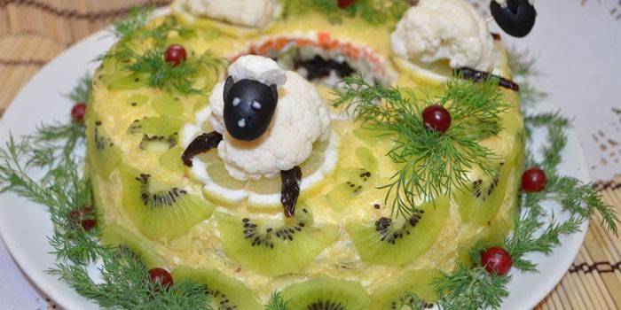 Insalata di pasta sfoglia di marmo