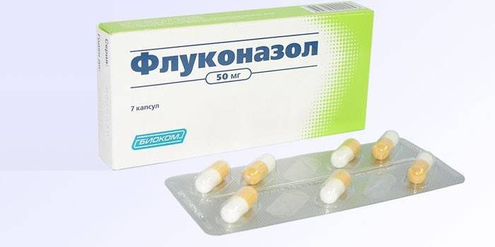 Paket başına flukonazol tabletleri
