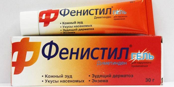 Gel Fenistil in confezione